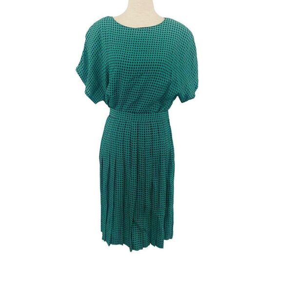 VTG Talbot's 1980's Made in USA Skirt and Blouse Set Midi Herringbone Sz 10, J23 - Picture 1 of 16